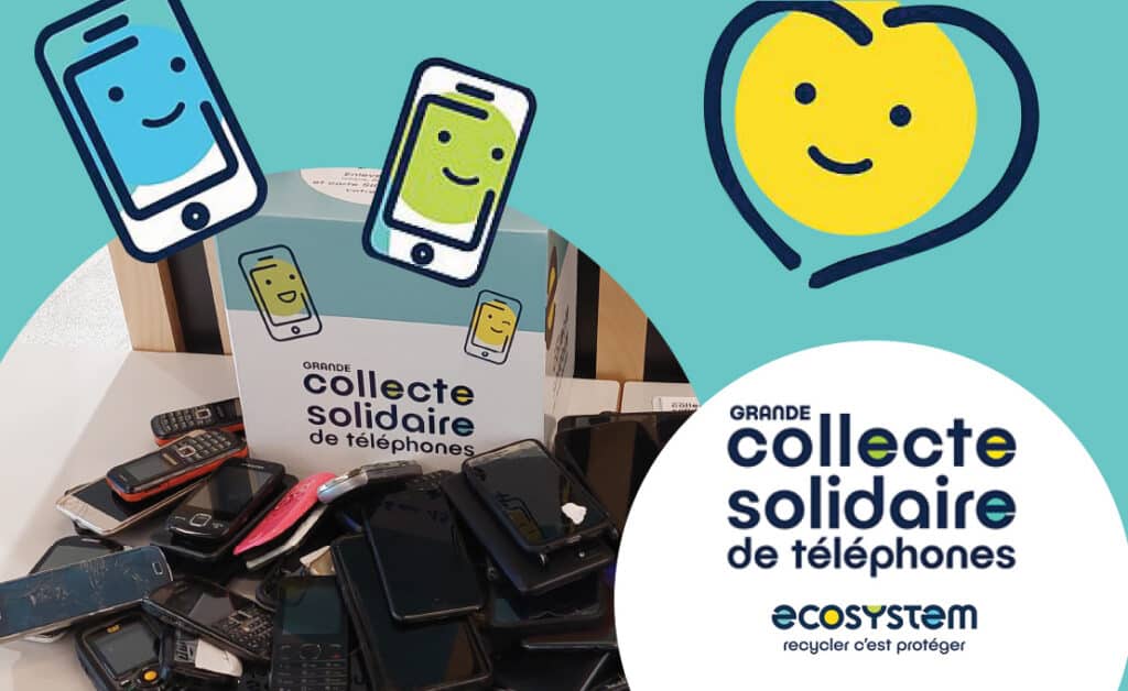 ecosystem collecte solidaire de Recyclage des téléphones portables